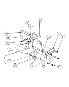 Foot Pedal Deck Lift Assembly Diagram and Parts List for M60-KHEFI 53AB5HEX750-28-HP Cub Cadet Lawn Tractor